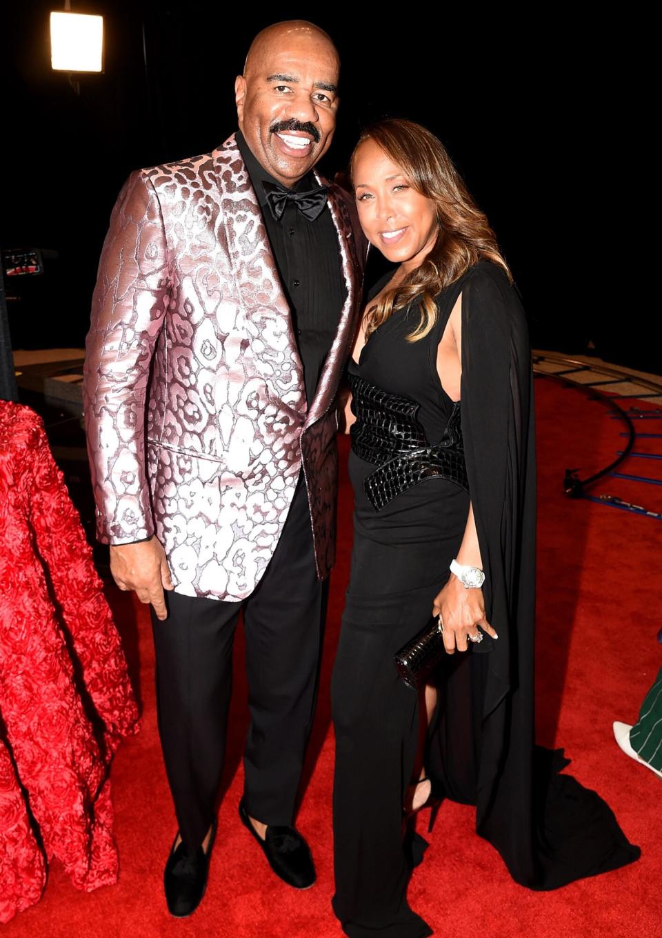 Steve Harvey and Marjorie Harvey attends the Trifecta Gala on May 03, 2019 in Louisville, Kentucky