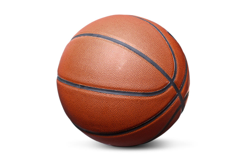 A high-quality basketball ball