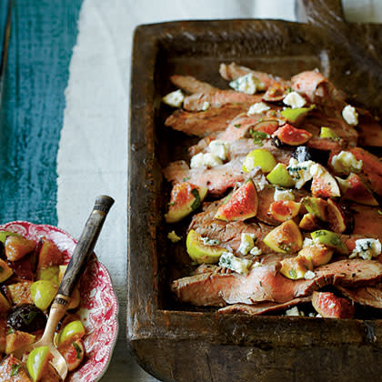 Rosemary Flank Steak with Fig Salsa