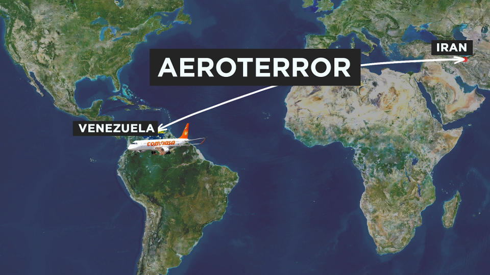 La conexión entre Venezuela e Irán: Aeroterror. (Fuente: Yahoo Finanzas)