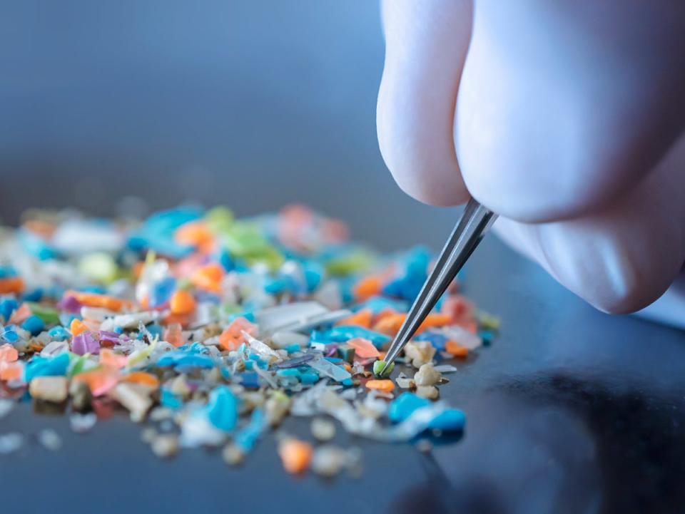 Macro shot of micro plastics (Getty Images) (Getty Images)