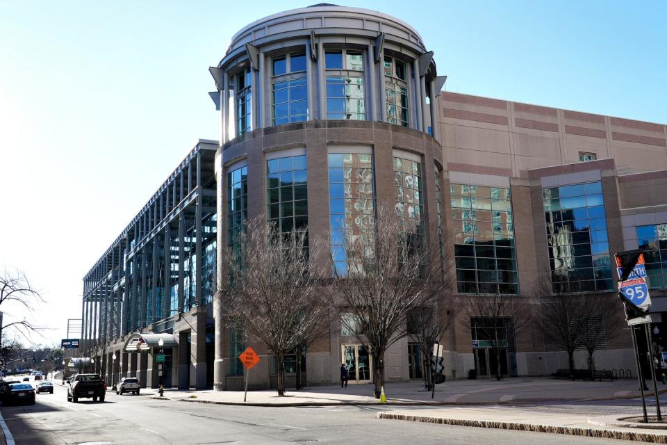 The Rhode Island Convention Center in downtown Providence.