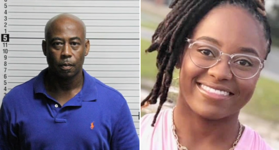 Michael Todd Hill pictured left in a mugshot, and right is Keonna Graham who he murdered. Source: WWAYTV3