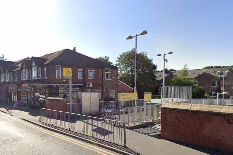 Police were called to the Burton Road tram stop in Didsbury