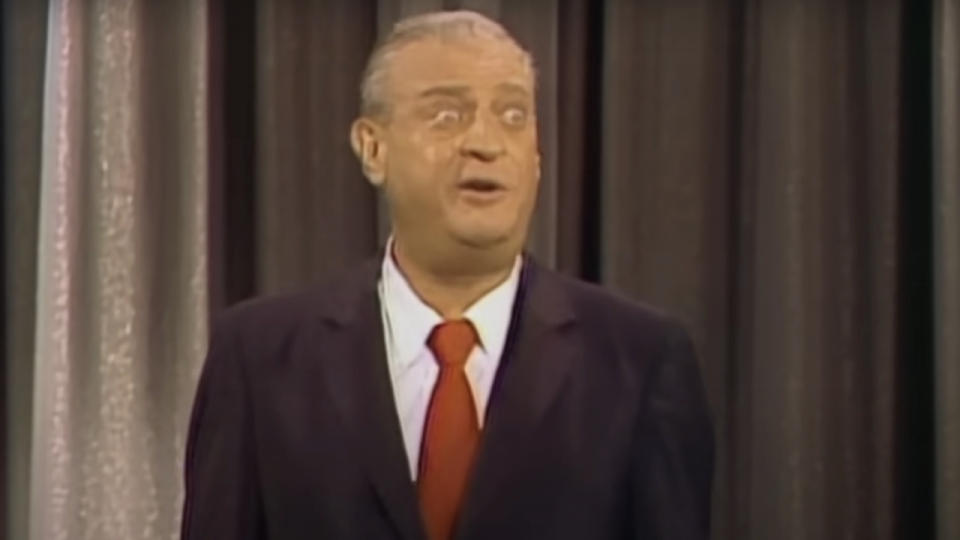 Rodney Dangerfield performing stand-up