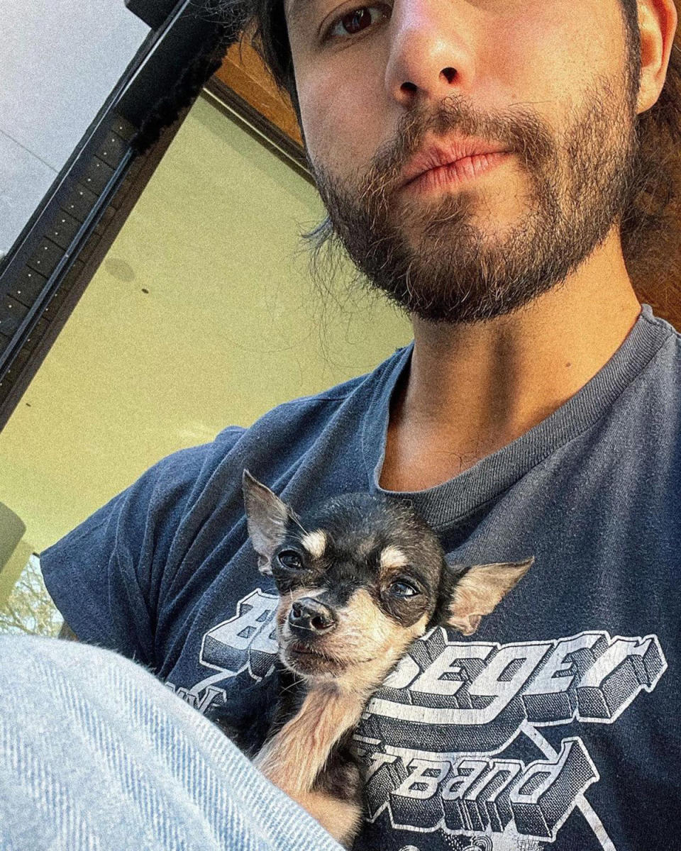 <p>Dan + Shay's Dan Smyers and his wife Abby announced <a href="https://people.com/pets/dan-smyers-elderly-rescue-dog-dies-following-terminal-cancer-diagnosis-our-hearts-are-broken/" rel="nofollow noopener" target="_blank" data-ylk="slk:some sad news in May via Instagram;elm:context_link;itc:0;sec:content-canvas" class="link ">some sad news in May via Instagram</a>.</p> <p>"Our hearts are broken to share the news that sweet missy/tiny/little one has passed away," the singer <a href="https://www.instagram.com/p/COylCxtFkPB/?igshid=1ee91g9py4u07" rel="nofollow noopener" target="_blank" data-ylk="slk:wrote;elm:context_link;itc:0;sec:content-canvas" class="link ">wrote</a> along with several adorable photos of his late furry friend.</p> <p>The musician continued, "We knew when we adopted her at age 16 with terminal cancer that our time together would be limited, but it's still never easy saying goodbye to a loved one." </p> <p>"She was safe in our arms as she left us peacefully, and for that we are grateful," Dan added.</p>