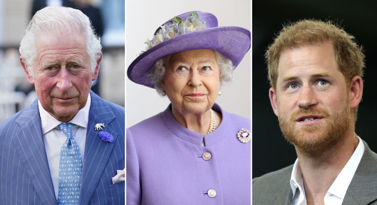 From Prince Harry's memoir to Charles coronation, the year ahead will be filled with royal events, including the anniversary of Queen Elizabeth's death. (Getty Images)