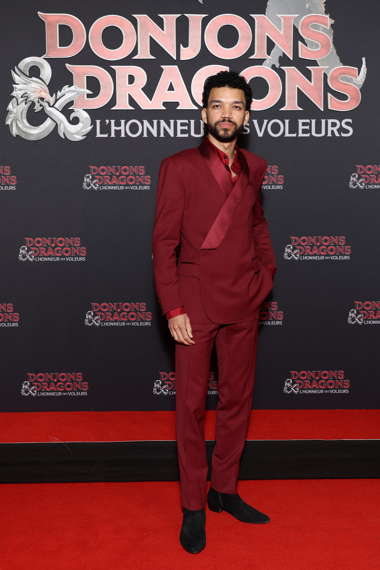 PARIS, FRANCE - MARCH 22: Justice Smith attends the French Premiere of Paramount Pictures' and eOne's 