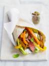 <p>This grilled <a href="https://www.delish.com/uk/cooking/recipes/a29756565/easy-flank-steak-marinade-recipe/" rel="nofollow noopener" target="_blank" data-ylk="slk:flank steak;elm:context_link;itc:0;sec:content-canvas" class="link ">flank steak</a> wrap sandwich gets a healthy Greek-style flavour from tangy garlic-mint yoghurt sauce.</p><p>Get the <a href="https://www.delish.com/uk/cooking/recipes/a30379410/flank-steak-souvlakis-recipe/" rel="nofollow noopener" target="_blank" data-ylk="slk:Flank Steak Souvlakis;elm:context_link;itc:0;sec:content-canvas" class="link ">Flank Steak Souvlakis</a> recipe.</p>