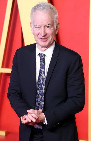 <p>Taylor Hill/Getty</p> John McEnroe attends the 2024 Vanity Fair Oscar Party