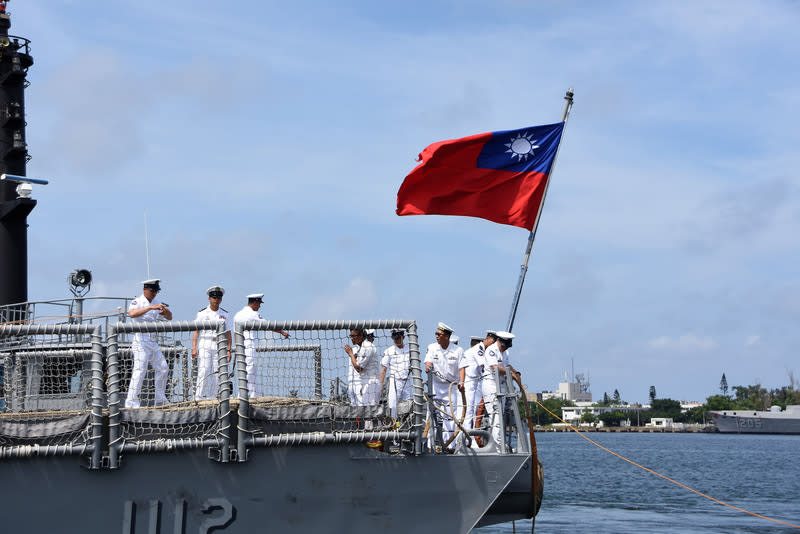 軍購兩艘派里級軍艦自美返台。資料照片