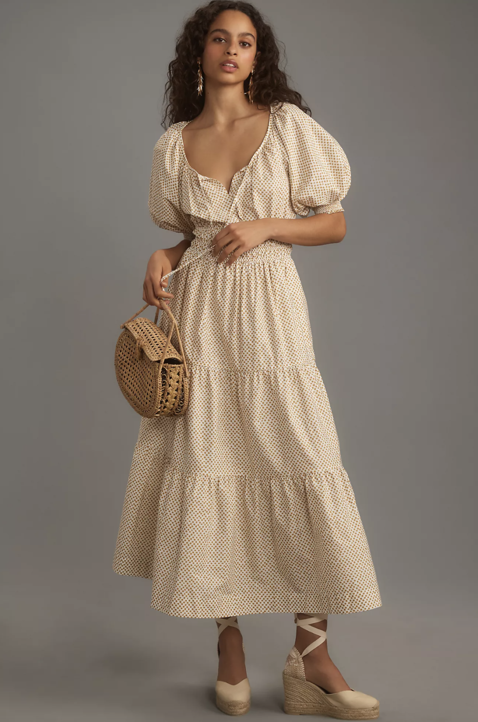 The Somerset Puff-Sleeve Maxi Dress (Photo via Anthropologie)