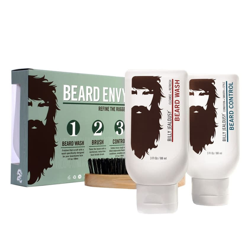 Billy Jealousy 3-Piece Beard Envy Set; best beard grooming kit