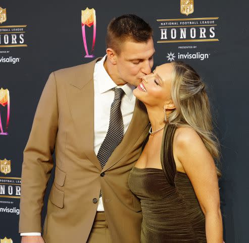 Jeff Kravitz/FilmMagic Rob Gronkowski and Camille Kostek attend the 11th Annual NFL Honors in 2022.