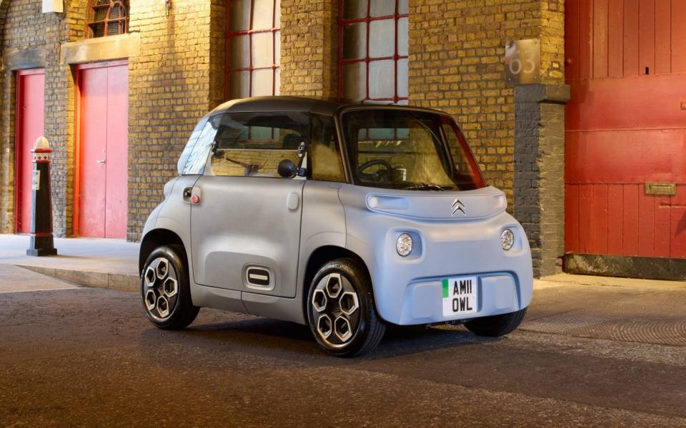 France and other European countries encourage the use of microcars, such as the Citroen Ami, which are limited in size and speed, but the societal advantages are clear