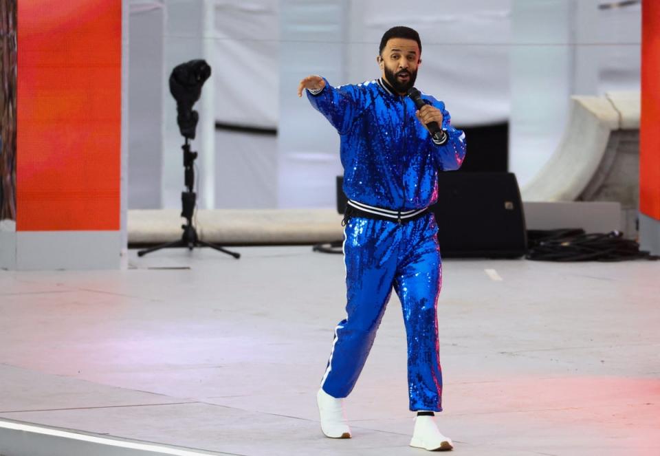 Craig David performs during the Platinum Party At The Palace at Buckingham Palace (Getty Images)