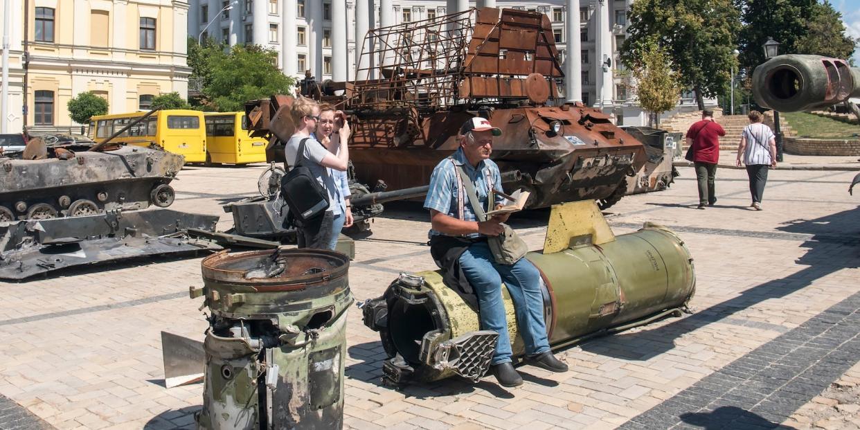 Russian Tochka-U missile in Kyiv Ukraine