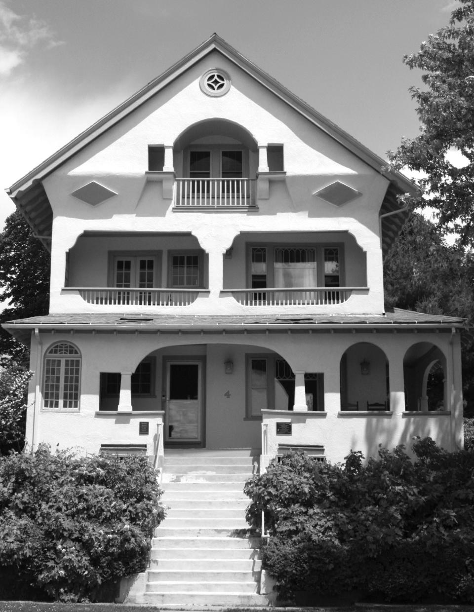 4 Woodford St. in Worcester, the childhood home of former U.S. Poet Laureate Stanly Kunitz.