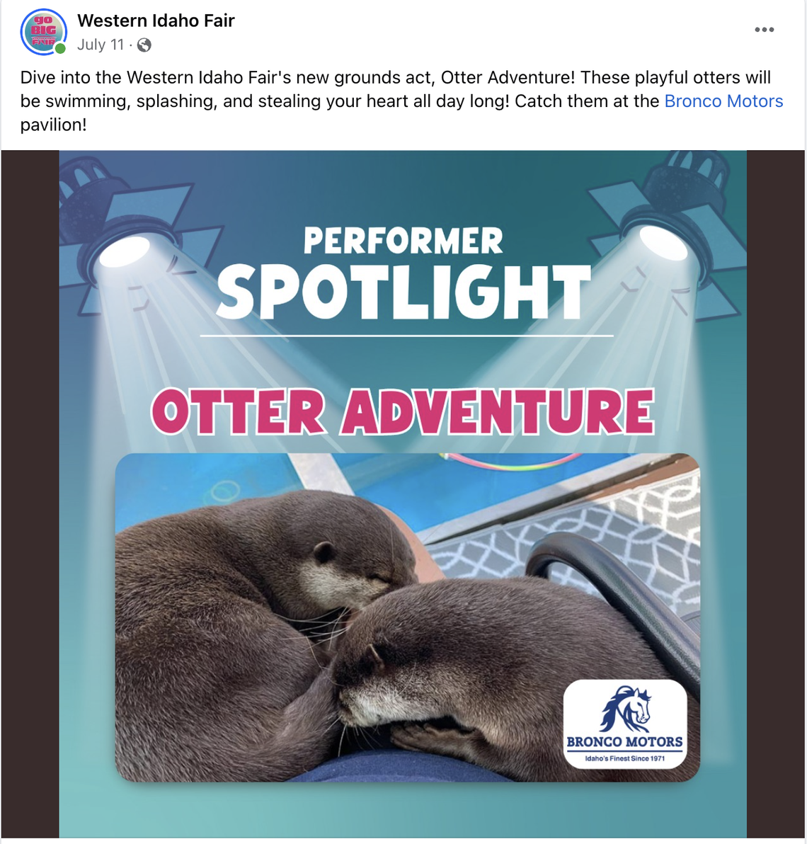 Headed to the Western Idaho Fair? Otter show violates animal welfare