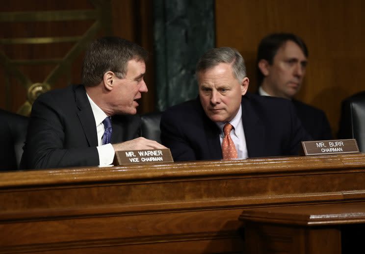 Sen. Richard Burr and Sen. Mark Warner.