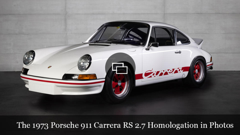 A 1973 Porsche 911 Carrera RS 2.7 Homologation