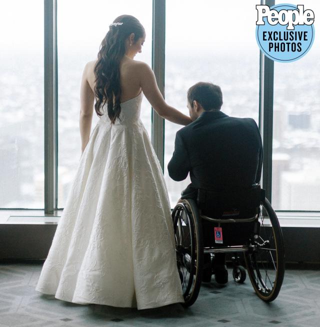 Paralympian Chuck Aoki Marries Liz Gregory in Whimsical Christmas