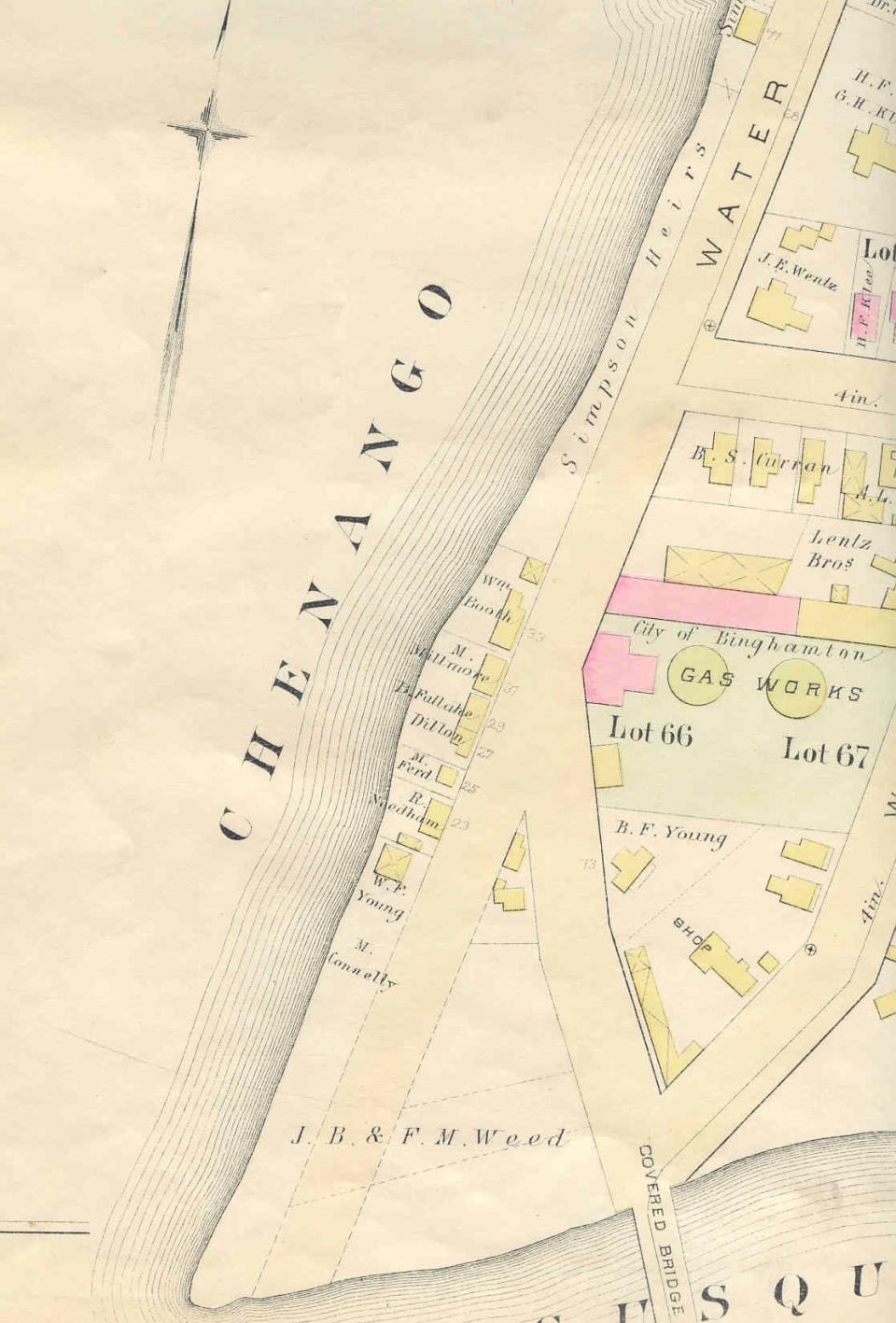 A view of Water Street in “downtown” Binghamton in 1885.