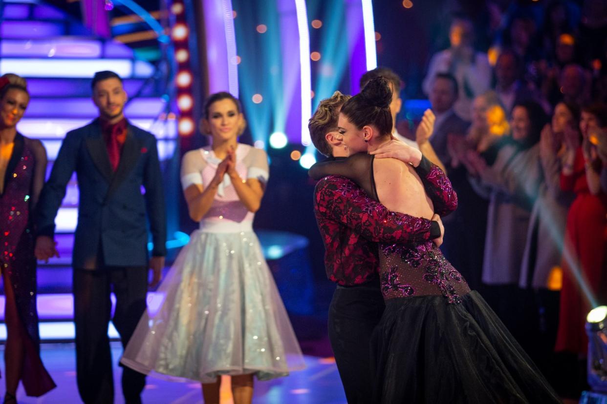 Emotional: AJ Pritchard and Lauren Steadman take their final dance: BBC/Guy Levy