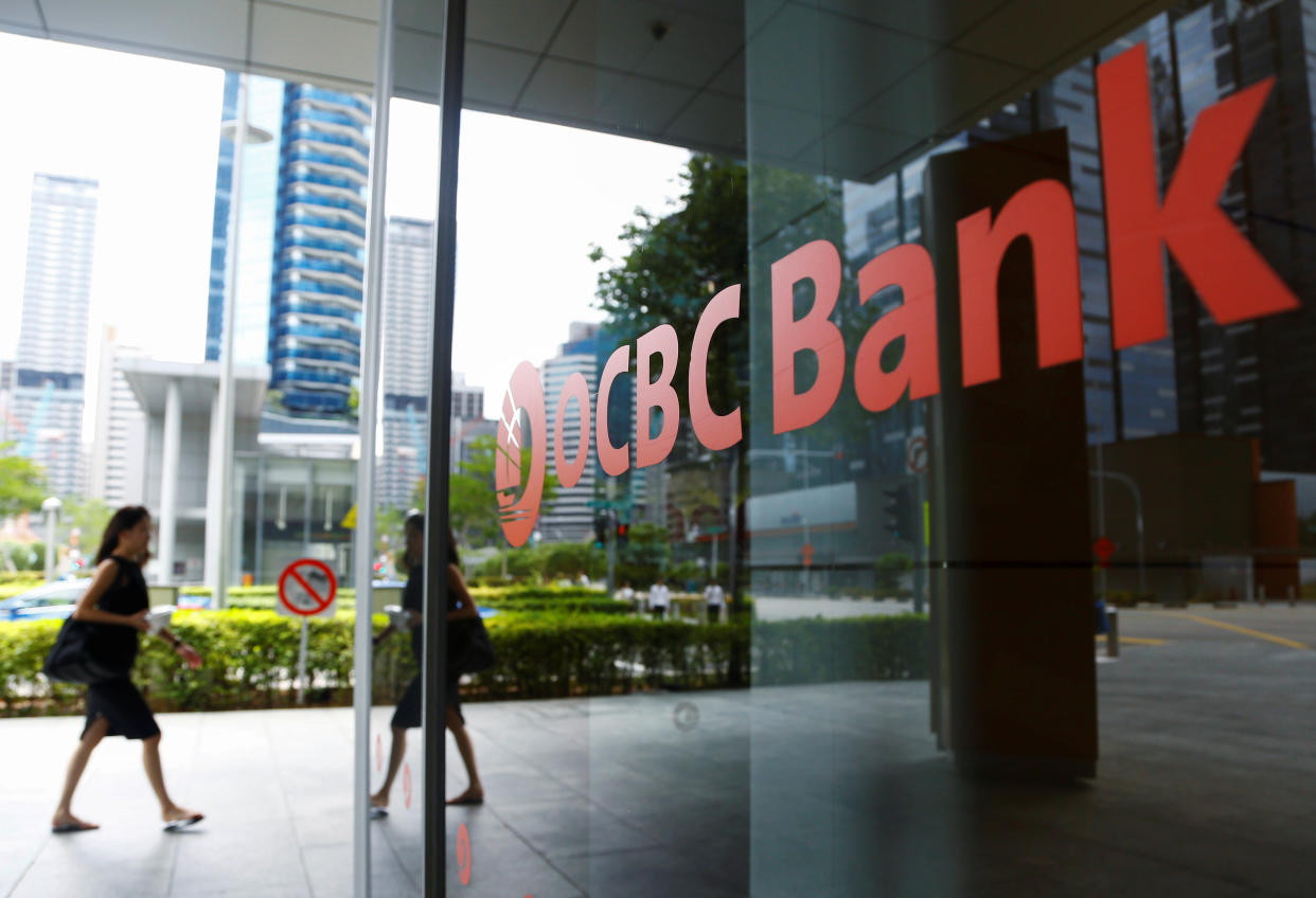 An OCBC Bank signage is seen in Singapore, October 8 2019. REUTERS/Feline Lim