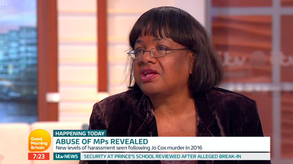 <em>Diane Abbott used the N-word on breakfast television (PA)</em>