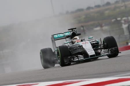 Formula One - F1 - United States Grand Prix 2015 - Circuit of the Americas, Austin, Texas, United States of America - 23/10/15 Mercedes' Lewis Hamilton in action during practice Mandatory Credit: Action Images / Hoch Zwei Livepic