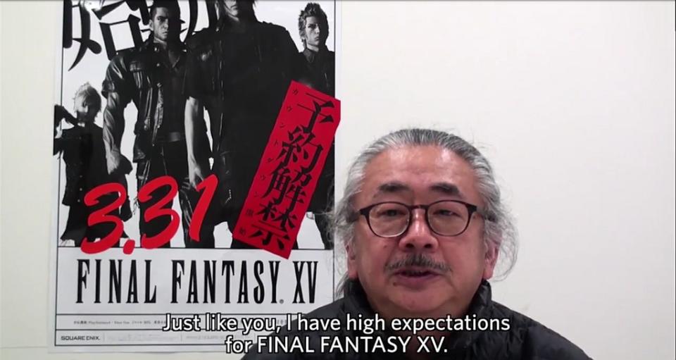 Nobuo Uematsu, the composer most synonymous with the Final Fantasy franchise, greeted fans with a video message. Final Fantasy XV will feature the works of Yoko Shimomura (Kingdom Hearts, Parasite Eve, etc.)