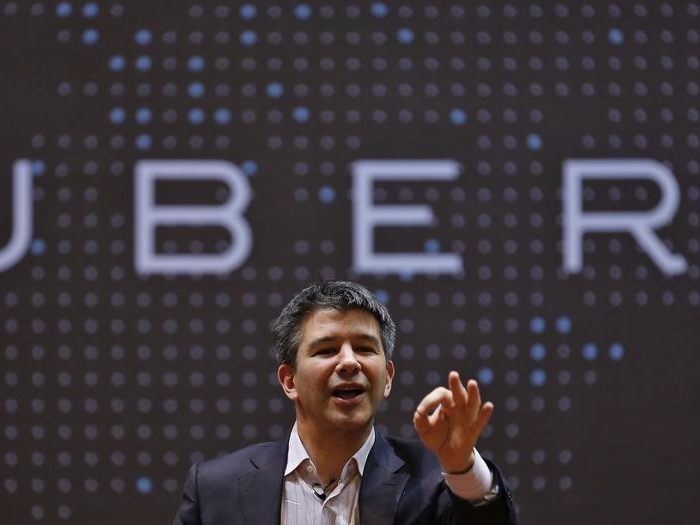 Uber CEO Travis Kalanick speaks to students during an interaction at the Indian Institute of Technology (IIT) campus in Mumbai, India, January 19, 2016. REUTERS/Danish Siddiqui