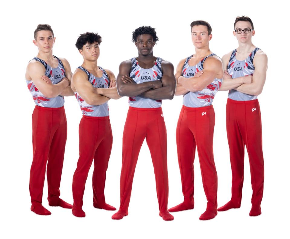 Team USA’s men’s gymnastics final uniforms (GK Elite and USA Gymnastics)