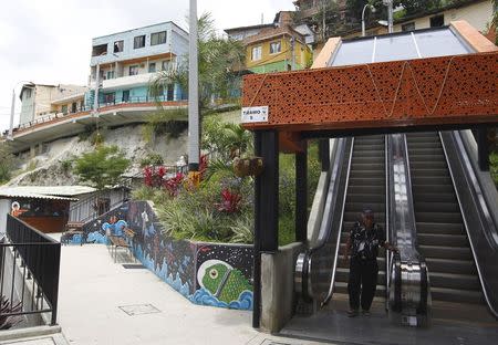 A view of the "Comuna 13" neighborhood in Medellin September 8, 2015. Picture taken September 8, 2015. REUTERS/Fredy Builes