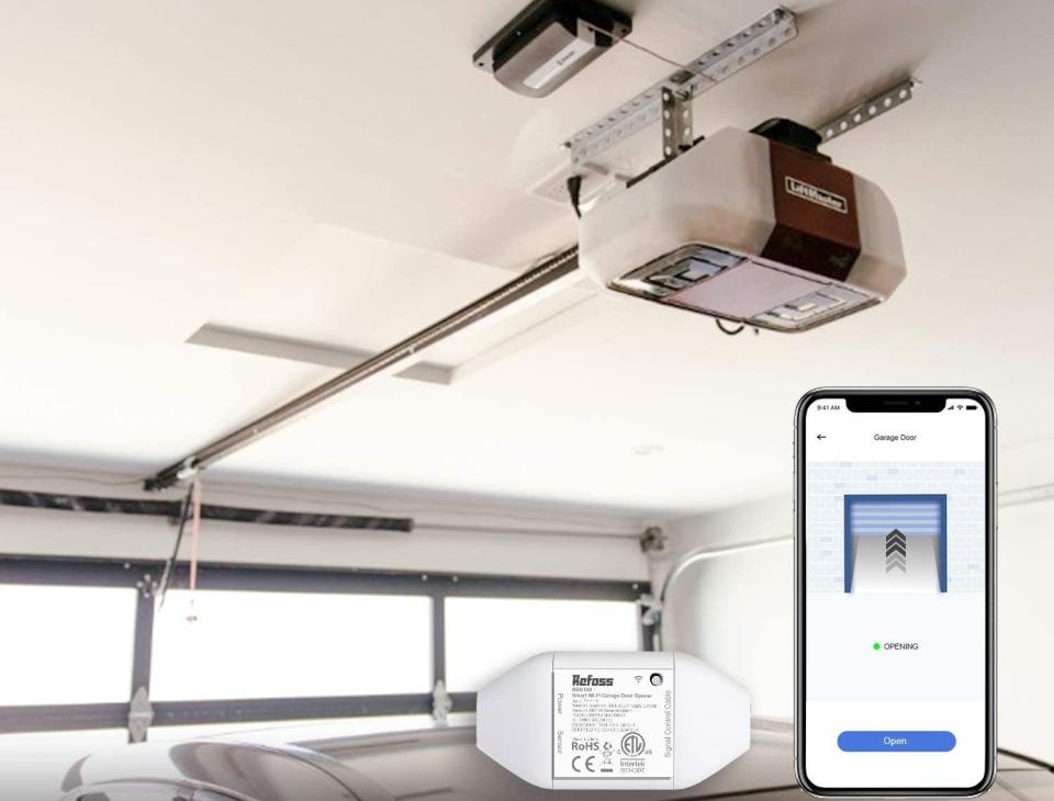 Save on the Refoss Smart Wi-Fi Garage Door Opener. (Photo via Amazon)