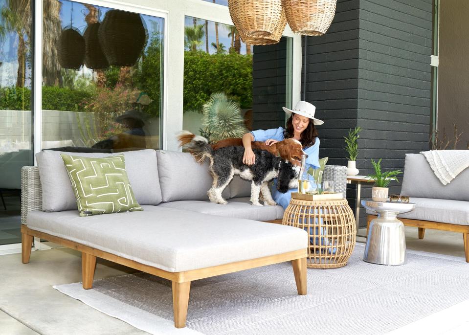 Anna Camp's Palm Springs backyard makeover