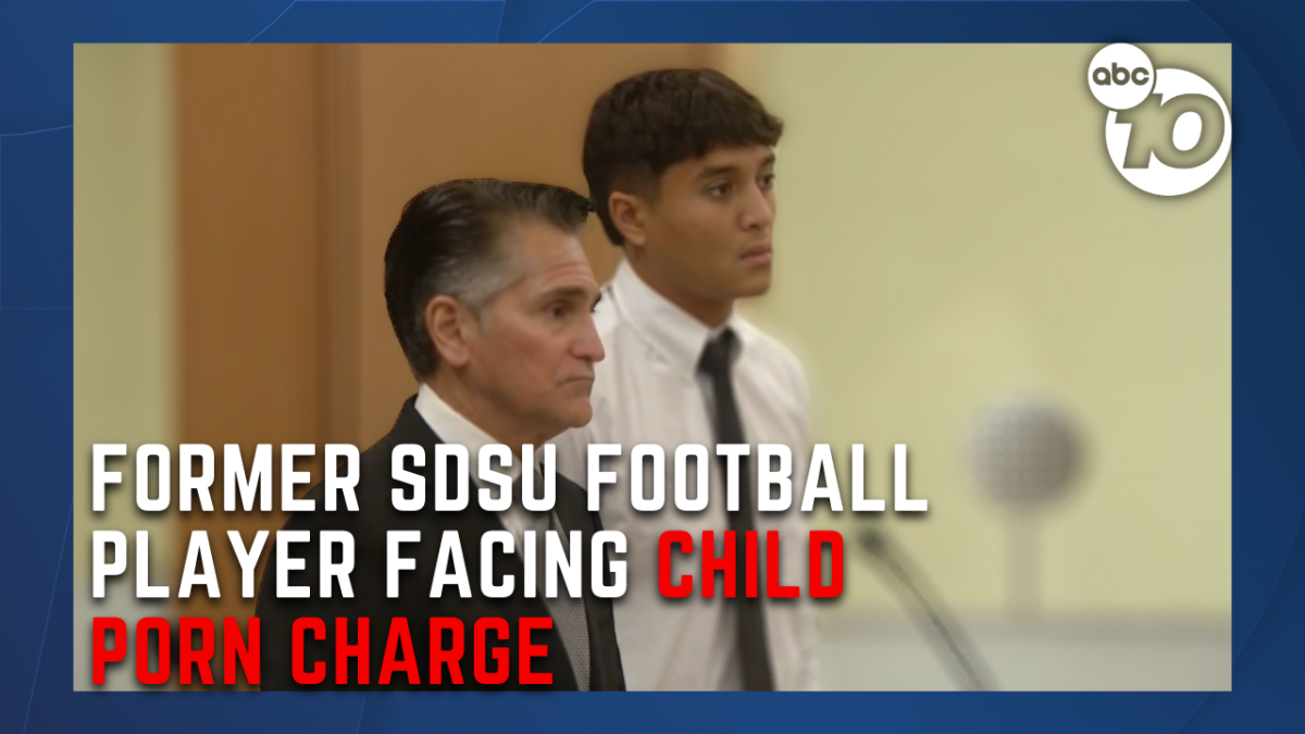 1200px x 675px - Former San Diego State University football player pleads not guilty to  child porn possession