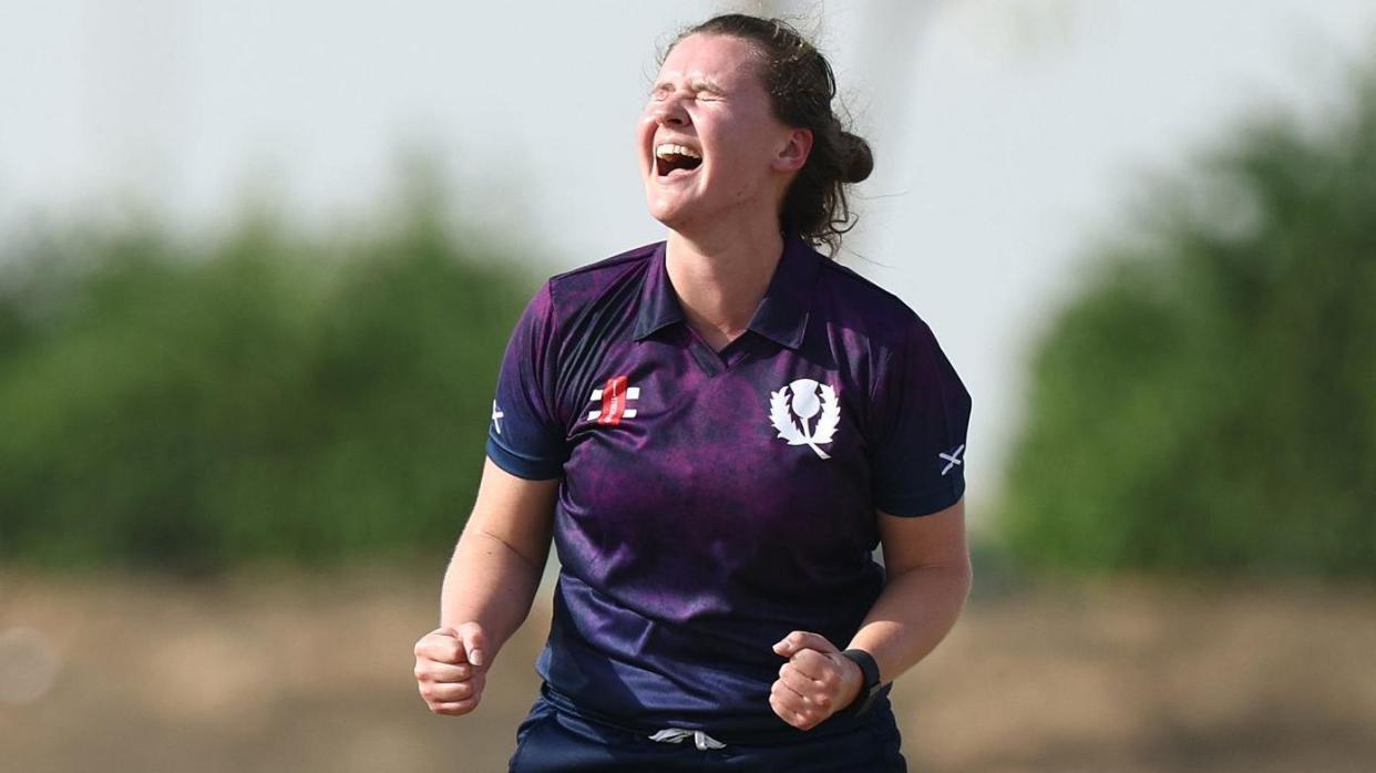 Scotland's Kathryn Bryce celebrates