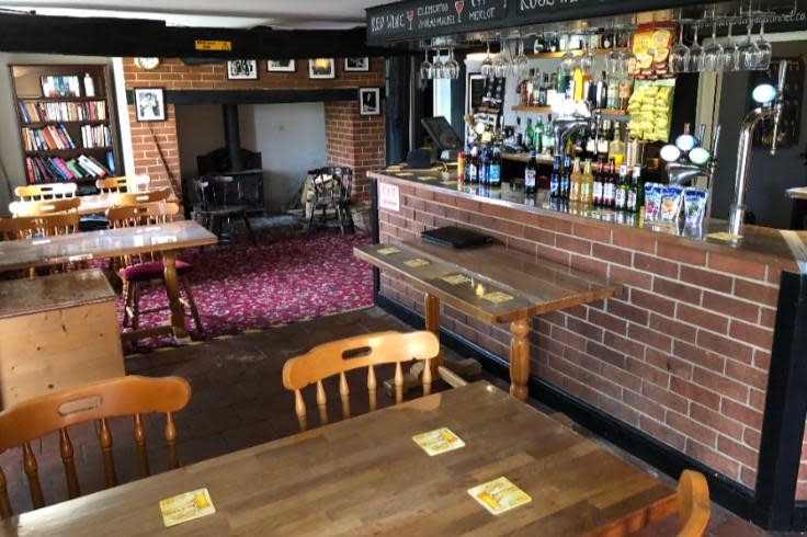 Eastern Daily Press: Inside the bar at the Canary and Linnet