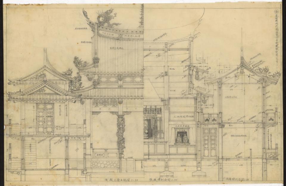 An architectural sketch by Cindy’s grandfather.