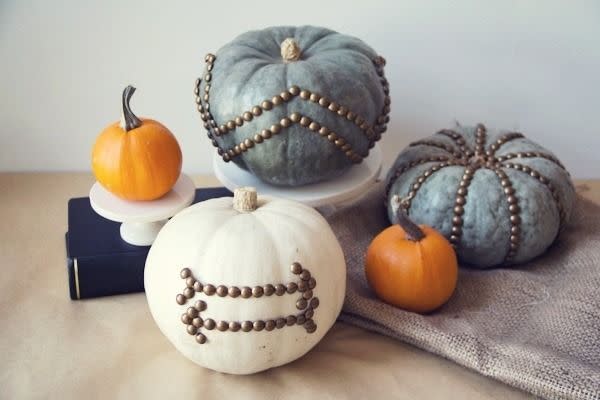 Nailhead Trim Pumpkins