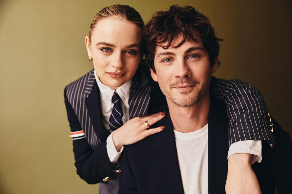 Joey King and Logan Lerman, who star in We Were the Lucky Ones.