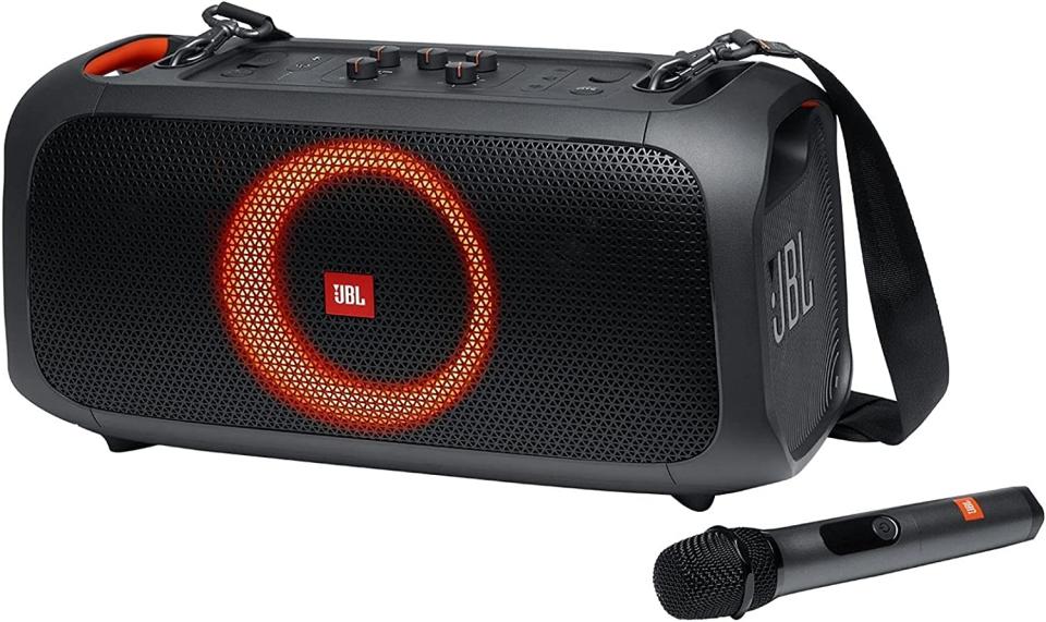 jbl portable party speaker with microphone