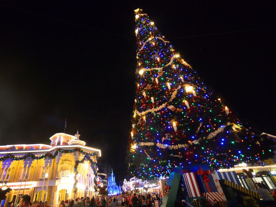 General view of the Main Street, USA during 'Mickey's Very Merry Christmas Party' at Walt Disney World on November 09, 2018 in Orlando, Florida.