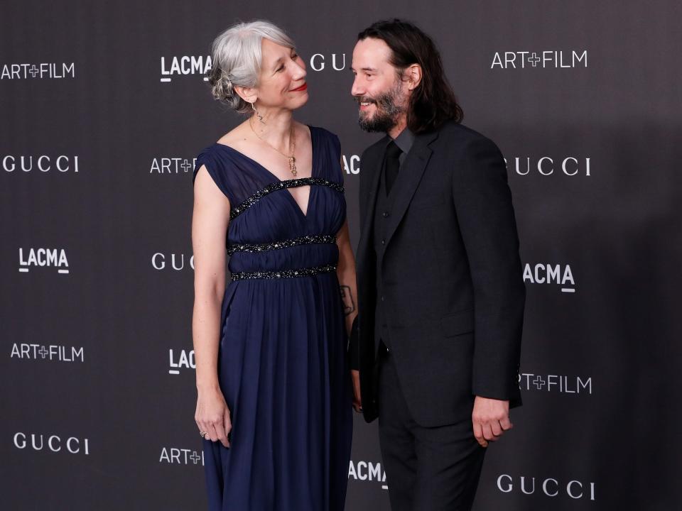 Keanu Reeves with girlfriend Alexandra Grant at LACMA Art + Film Gala