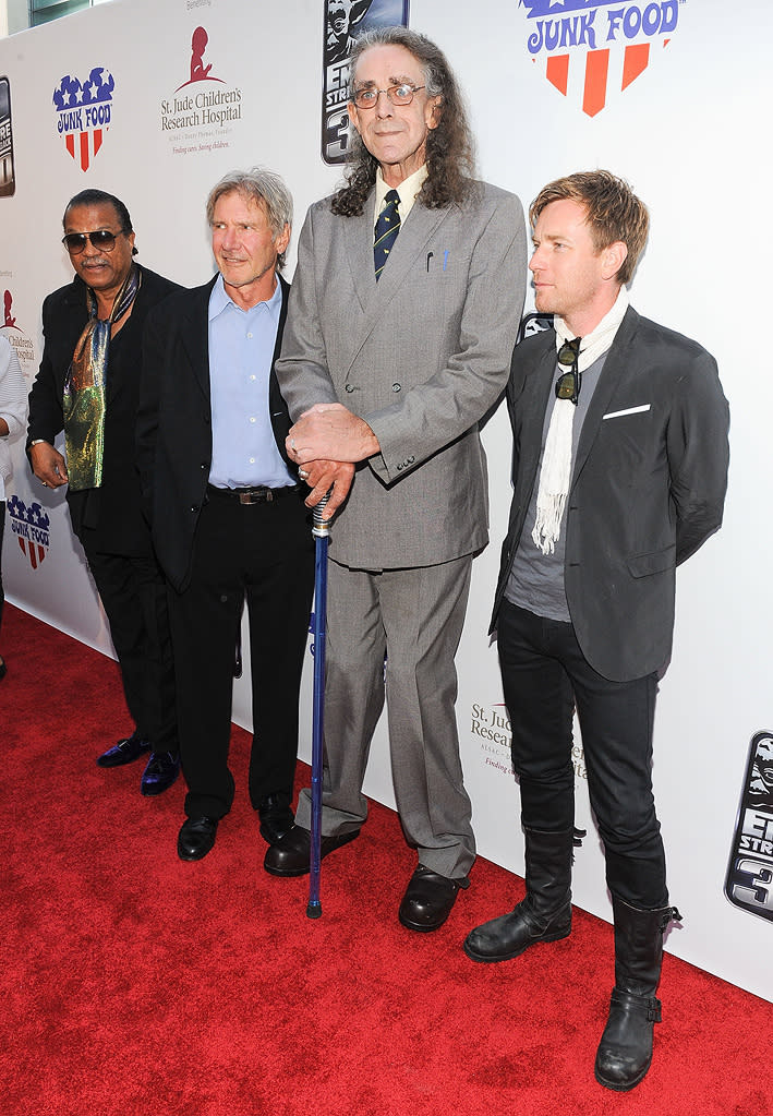 The Empire Strikes Back 30th Anniversary Charity Screening Event 2010 Billy Dee Williams Harrison Ford Peter Mayhew Ewan McGregor