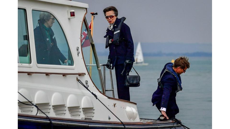 Princess Anne visiting the Isle of Wight in 2021