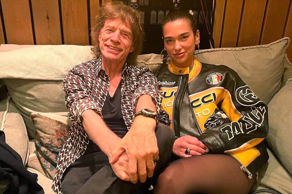 dua lipa, mick jagger