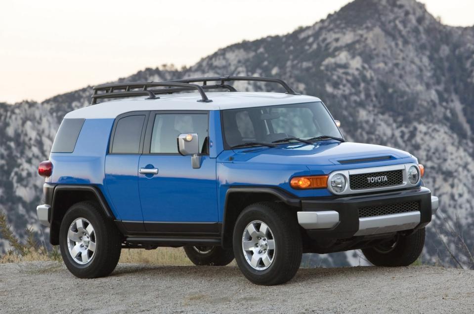 <p>For all its funky looks, the Toyota FJ Cruiser is still a big SUV, so it needs an equally large engine to cope with its near-two tonne weight. This comes in the form of a 4.0-litre V6 that produces 239bhp and 278lb ft of torque, so the FJ is more than handy off-road.</p><p>On the road, the FJ Cruiser is less impressive to drive, but its styling will still win many fans. It’s full of quirky details, not leas the rear-hinged mini doors to offer slightly better access to the rear seats. If the FJ takes your fancy, you’ll spend from around £22,000 on a decent one, but remember they are all left-hand drive as it was never officially sold in the UK or many other countries.</p>